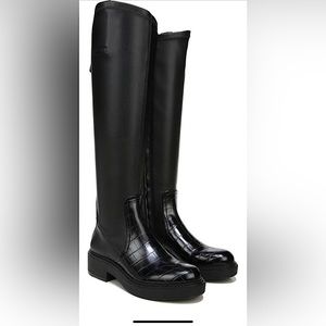 Keaton Croc Embossed Faux Leather Boot